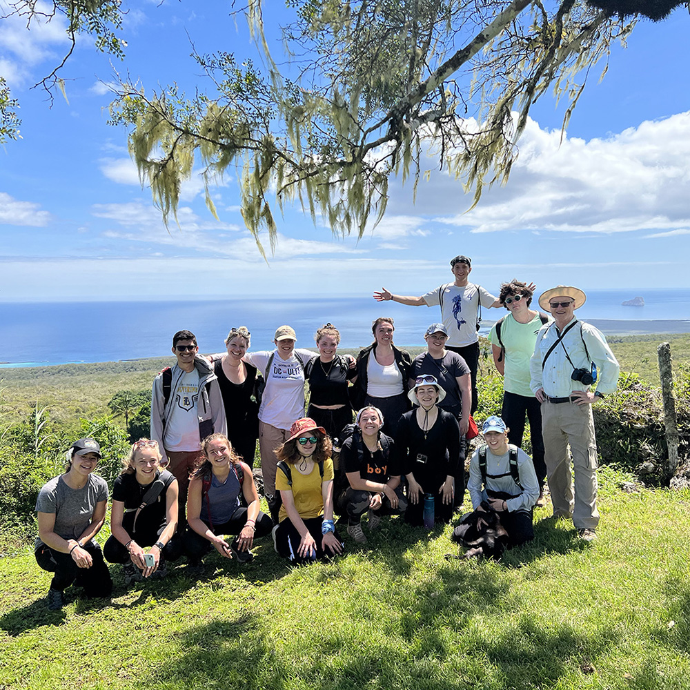 Student group in Ecuador